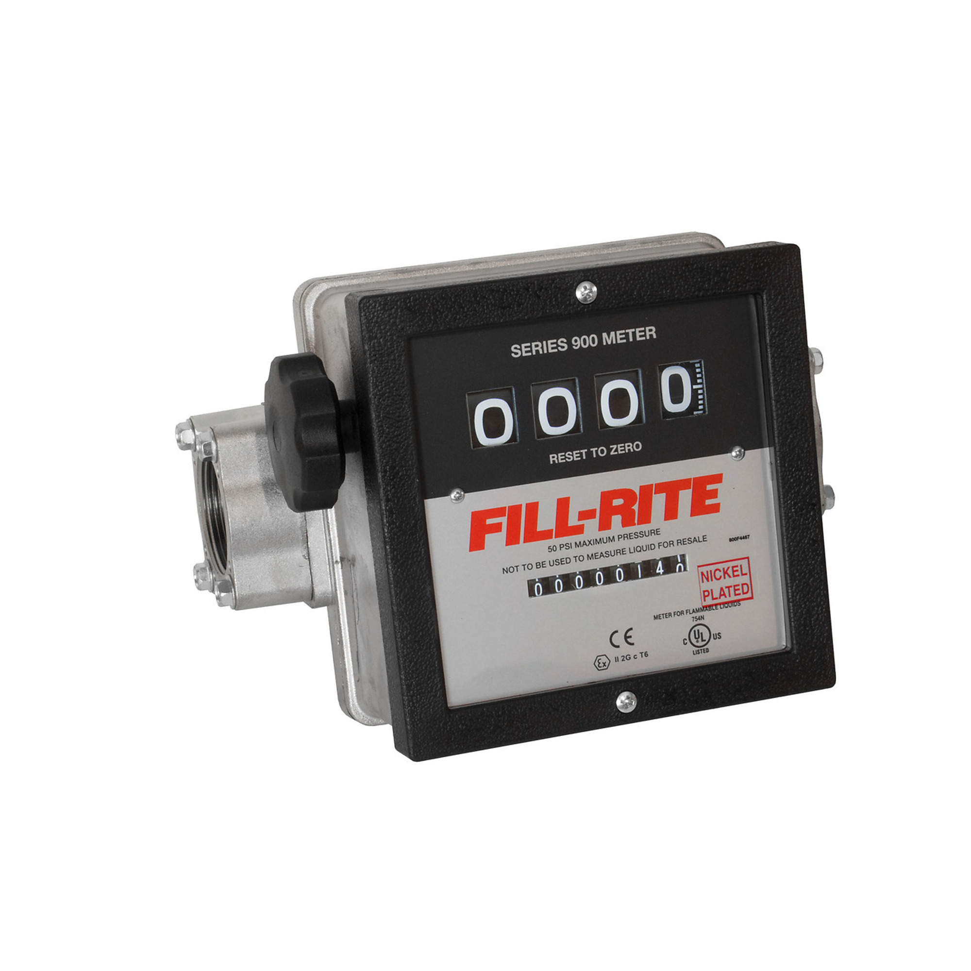 Fill-Rite, 6-40 GPM 4-Digit Mechanical Meter, Model# 901CN1.5